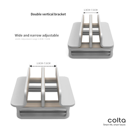 Dual Vertical Laptop Stand