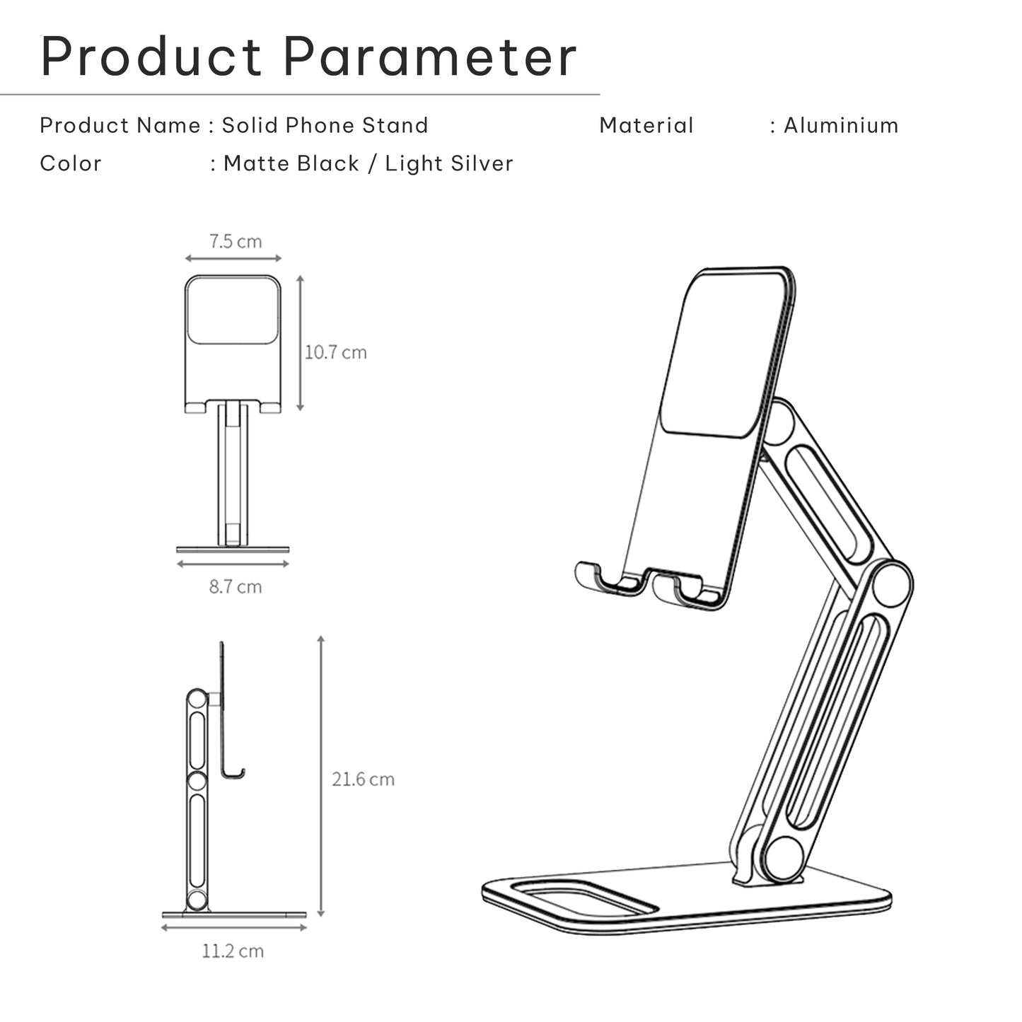 Solid Phone Stand